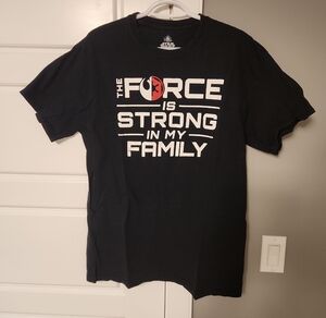 Star Wars Black Tee with White and Red Print